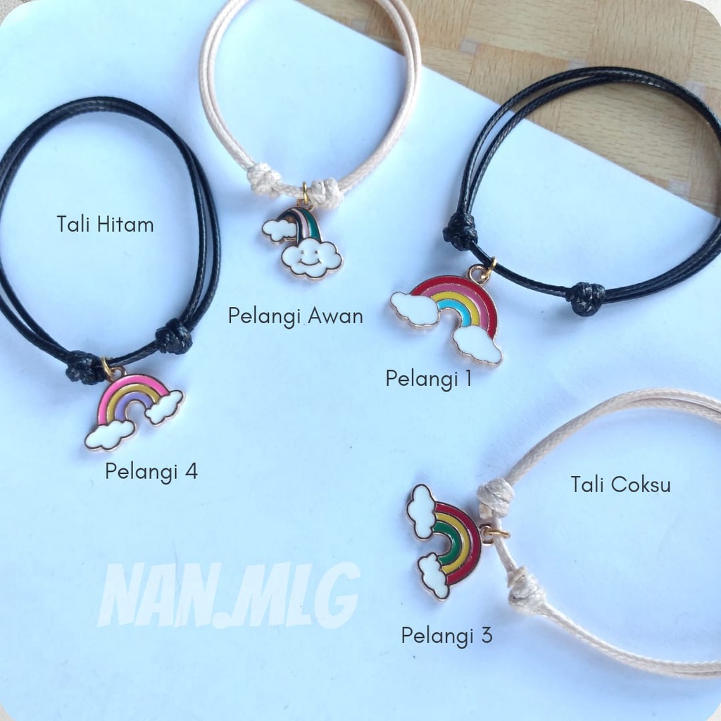 Gelang Tali Rainbow Gelang Pelangi