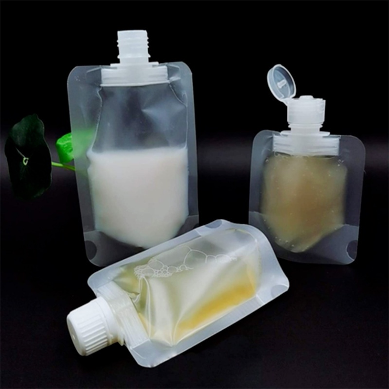 30/50/100ML Travel Flip-top Cosmetic Packaging Bag / Portable Refillable  Hand Sanitizer Shampoo Lotion Storage Flipcap Bags