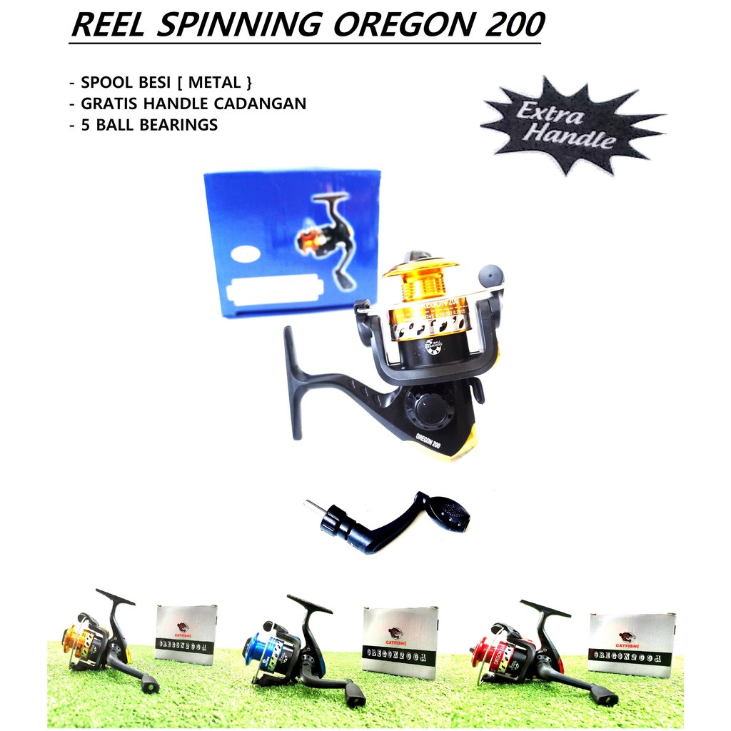 REEL CATFISH OREGON 5 BEARINGS SPOOL BESI KUALITAS IMPORT JAPAN TERLARIS