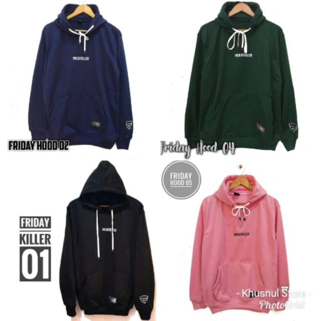 Termurah Jaket Hoodie Friday Killer COD Sweater Hoodie FK Bordir Zipper Unisex L XL Kwalitas Distro