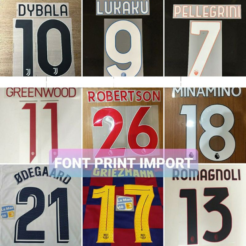 PRINTING - CUSTOM NAMA + NOMOR PUNGGUNG GRADE ORI PRINTING