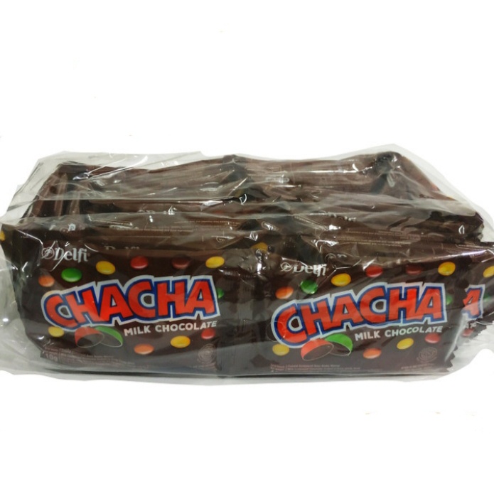 

COKELAT- CHA CHA DELFI ( CHACHA) COKLAT 7GRAM 7 (DULU 13GRAM 13 GRAM) X 30 PCS -COKELAT.