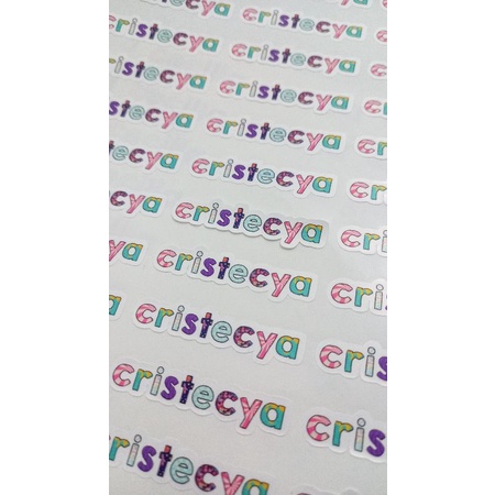 

LABEL STICKER MURAH WATERPROOF CUSTOM NAMA