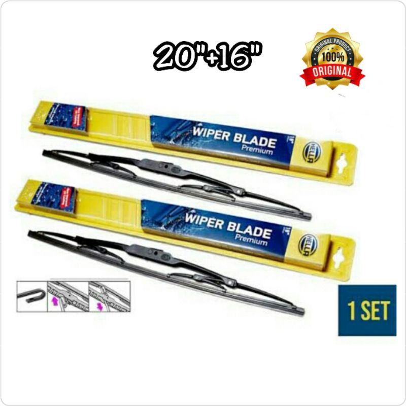 Wiper Depan Rush / Terios 20&quot;+16&quot; Merk Hella