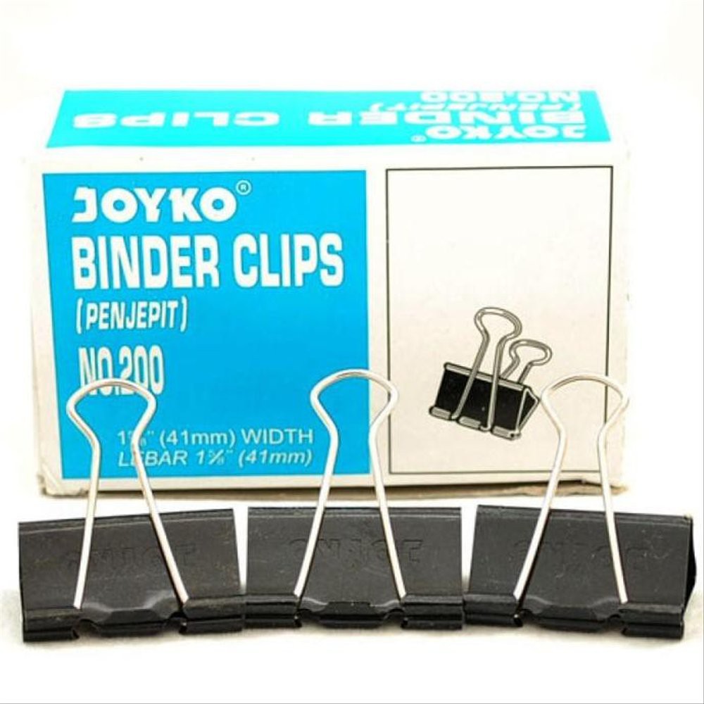 Binder Clip Joyko No. 200 / Penjepit Kertas Joyko 200