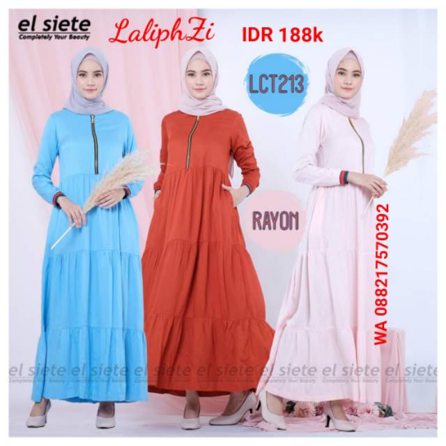 Gamis elsiete/Katun Rayon/lct213