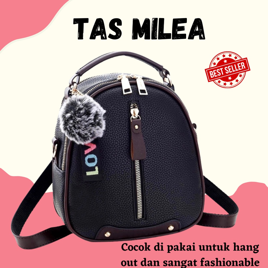 TAS MILEA - Tas Ransel Backpack Bisa Ransel Bisa Selempang