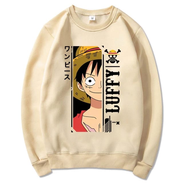 LUFFY SWEATER CRAWNECK || SWEWTER BASIC || SIZE M - L - XL ( Pria &amp; Wanita )