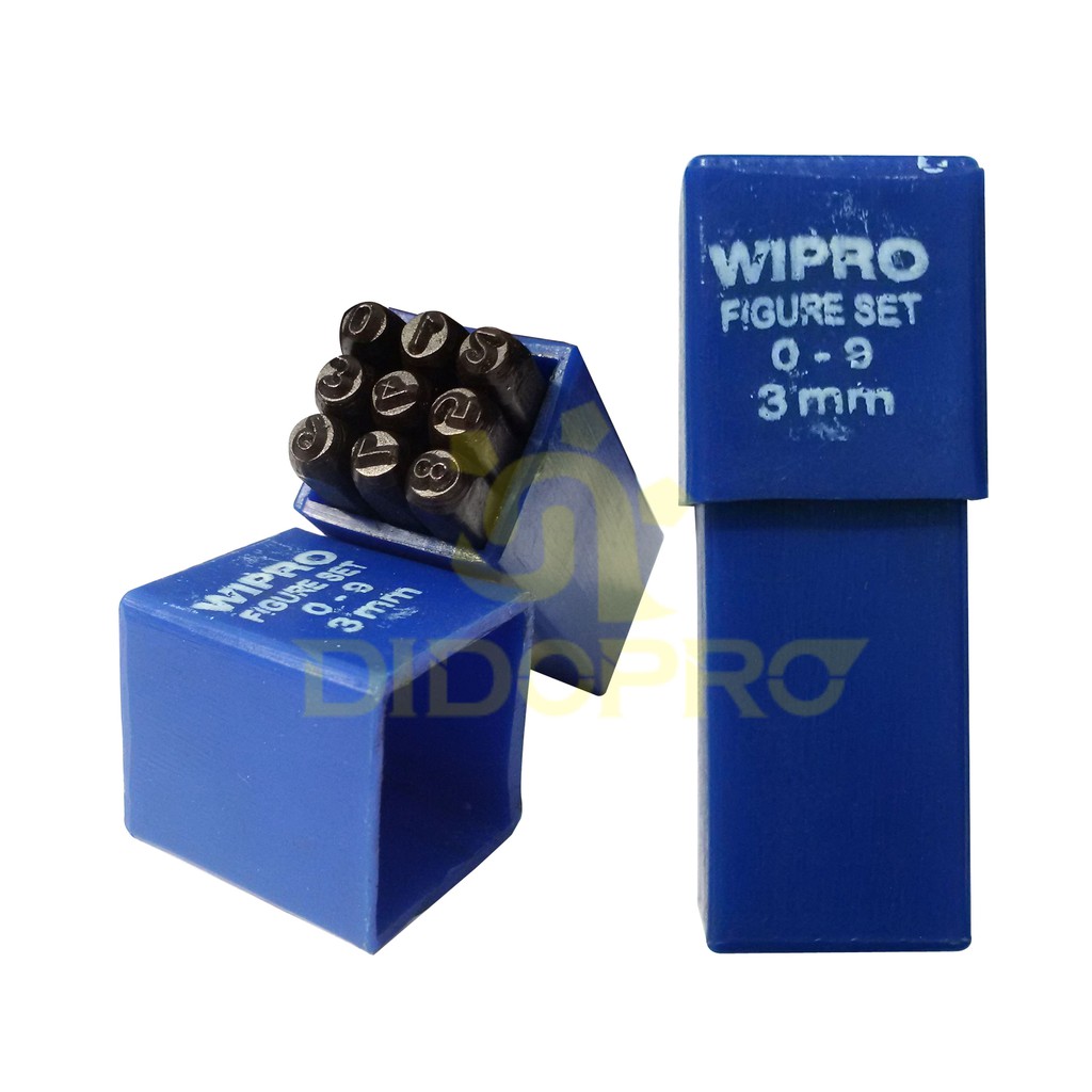 Ketok Angka 3mm Wipro / Ketok Nomer / Steel Number