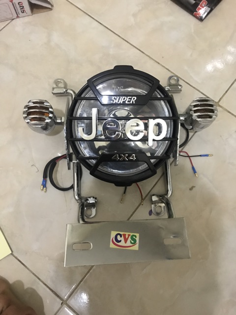 Lampu jeep variasi rx king+ breket tulang+ lampu sen