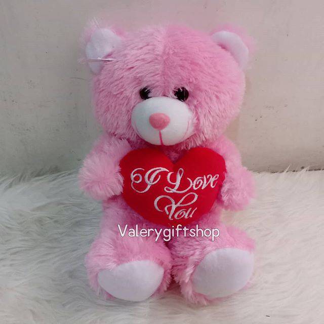 Boneka Teddy Bear Beruang Pink Love I Love You