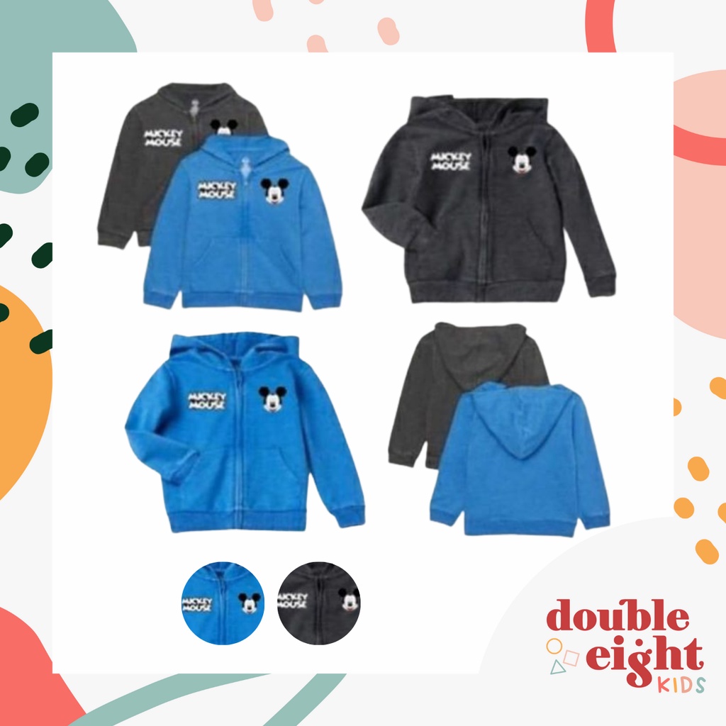 Hoodie Anak Wonder Nation Mickey Mouse Full Zipper Hoodie