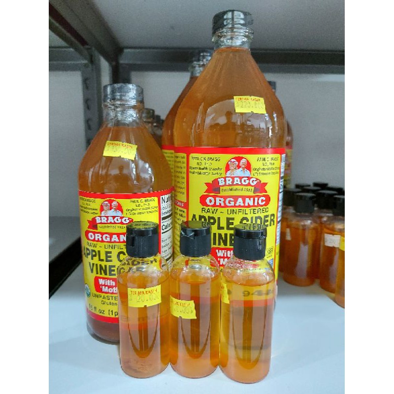 

Cuka Apel Bragg Apple Cider Vinegar repack 60ml