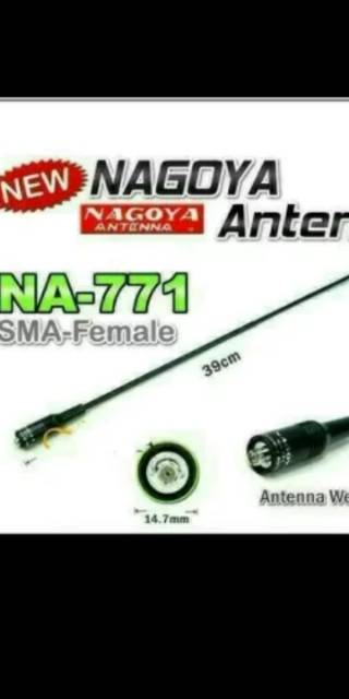 Antena HT NAGOYA NA-771.SMA FEMALE.DUAL BAND.harga murah kualitas bagus