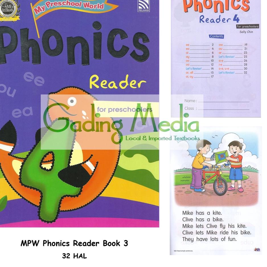 

향 KINDERGARTEN PHONICS - MPW Phonics Reader/Activity Book 1 - 4
