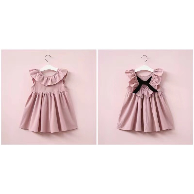 Dress anak Perempuan Korean Girls Sleeveless Cotton Dress