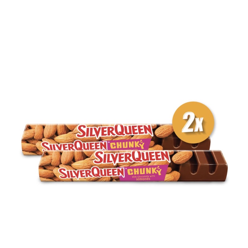 Jual Silverqueen Chunky Bar Almond Cokelat X Gr Indonesia Shopee Indonesia