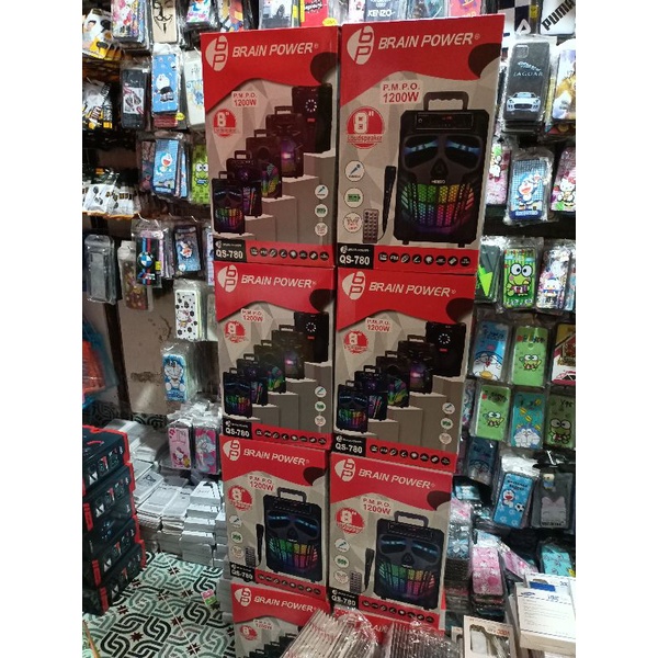 SPEAKER BLUETOOTH BT BRAIN POWER QS-780 + MIC**6.5 INCH**SUPER BASS