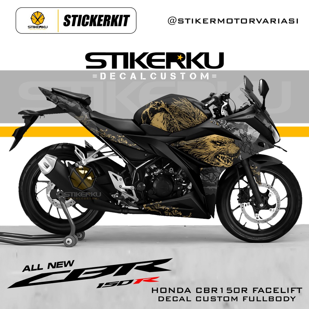 DECAL CBR150R FACELIFT / DECAL CBR 15OR / DECAL CBR 150R NEW / STICKER CBR 150R / DESIGN CUSTOM / 08