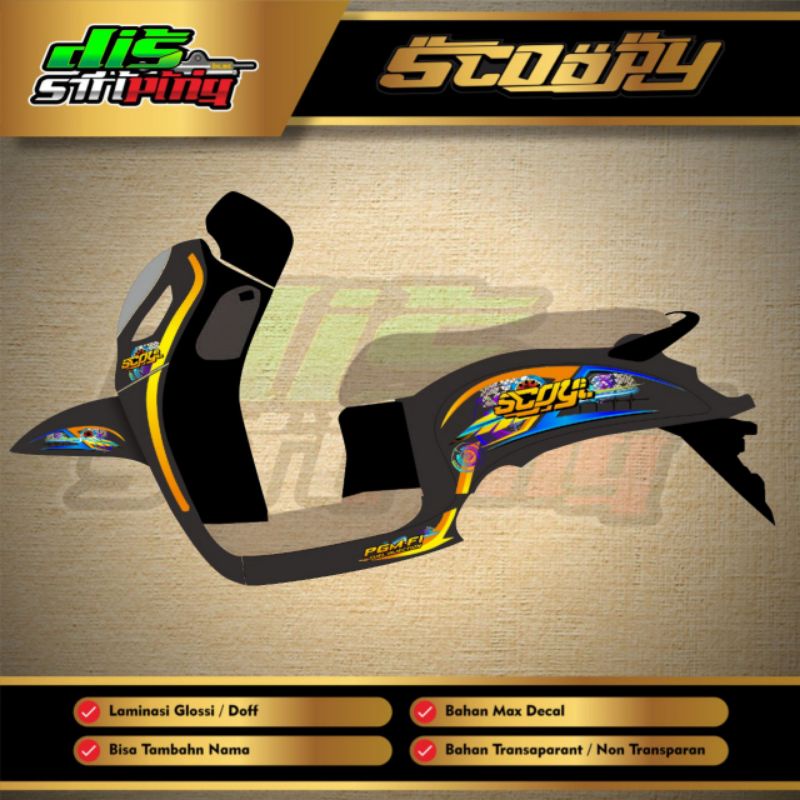 Striping Scoopy 2021 Transparan