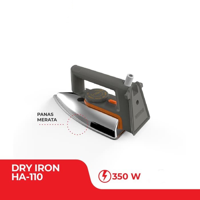 MASPION Setrika Listrik / Setrika Baju HA 110 - Garansi Resmi 1 Tahun