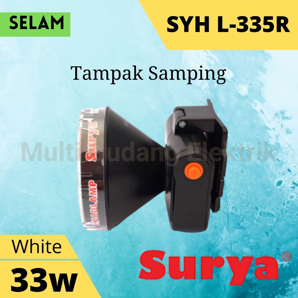 Senter Kepala Surya SYH L 335 R Headlamp 33 Watt Putih