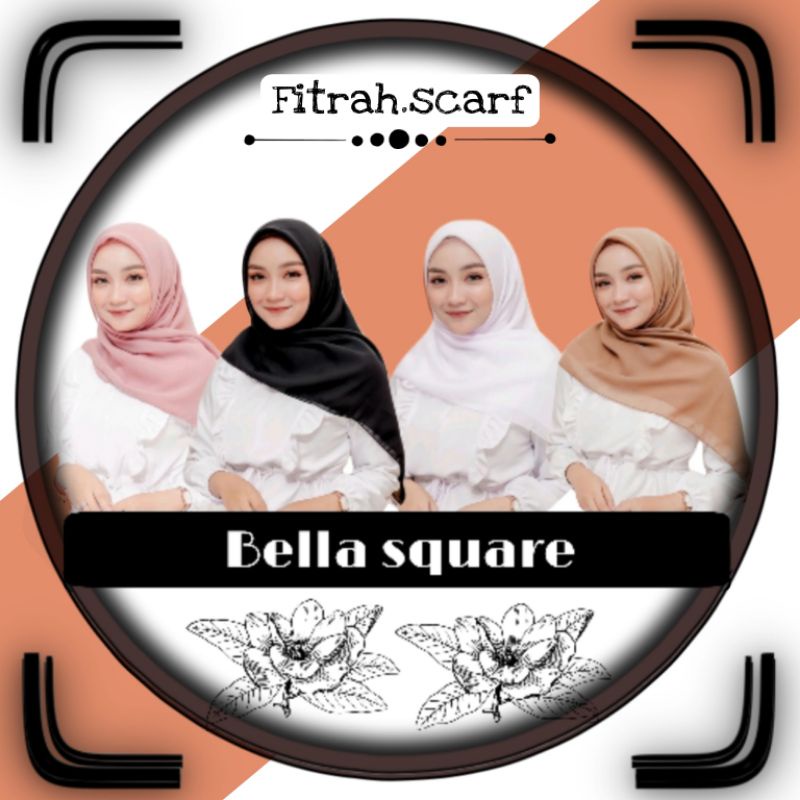 Hijab Bella square | segiempat Bella | jilbab Bella