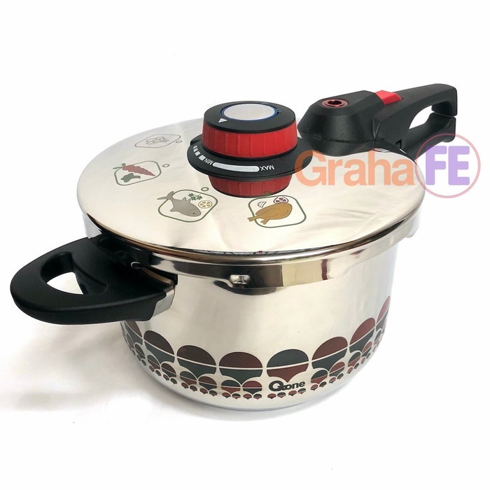 Panci Presto Promo Terlaris Termurah L9Y7 Oxone 5 Liter Stainless Steel Pressure Cooker 5L OX-1050