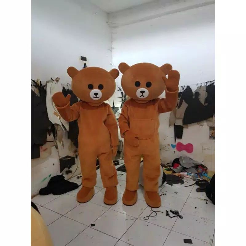 kostum badut beruang jail/line