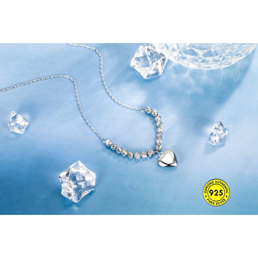 Kalung Rantai Klavikula Bahan S925 Silver Anti Alergi Untuk Hadiah Ulang Tahun