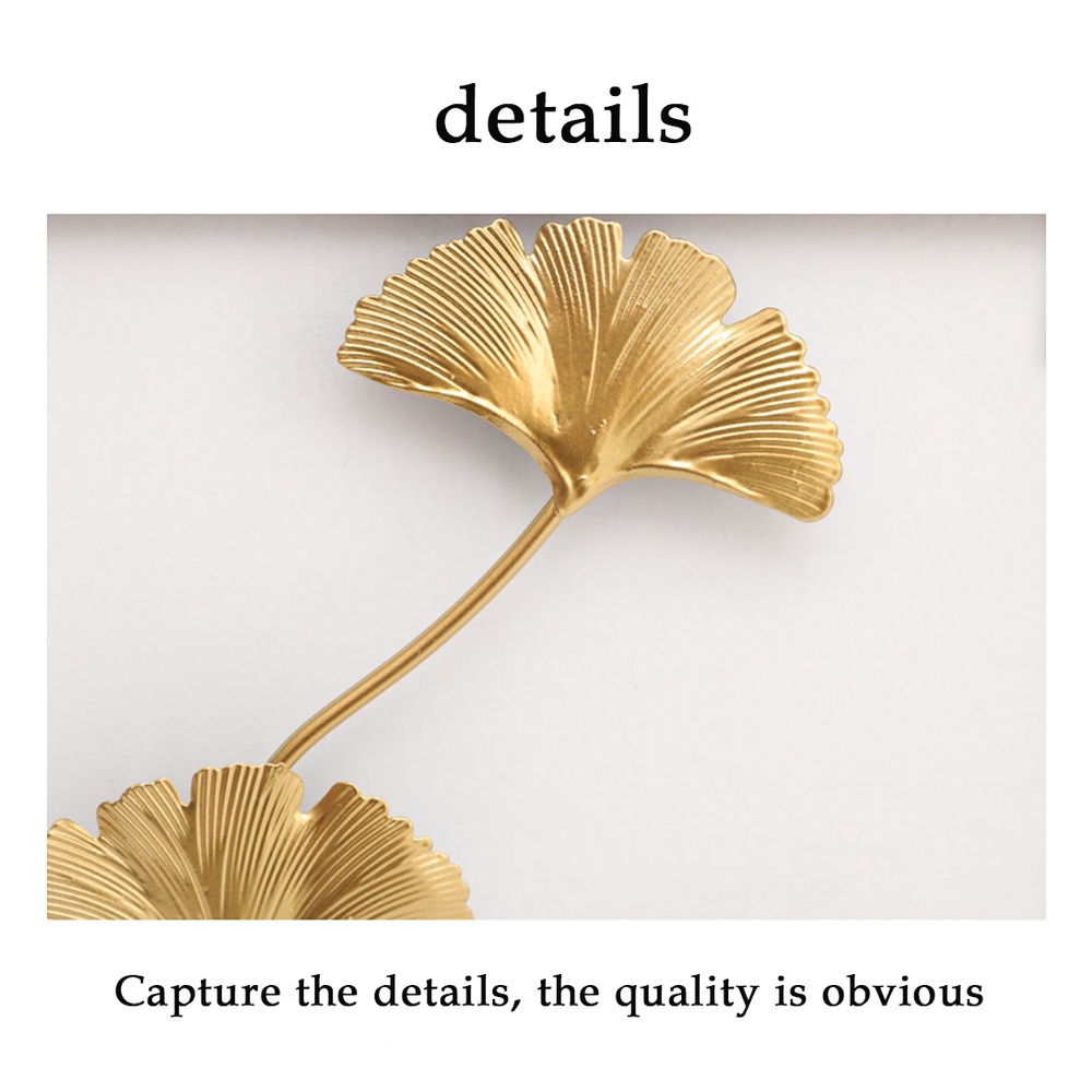 [ Wrought iron leaf metal wall decoration For Living Room Sofa Background Wall Pendant Artwork ]