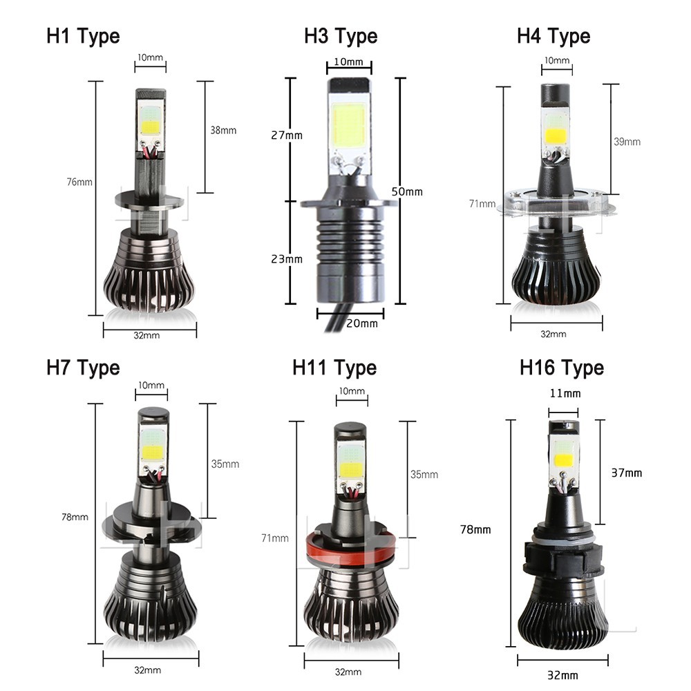 PSx24W 5202 H16 2pcs LED Fog Light Bulbs COB Lamps tow color Strobe Fog Lamp