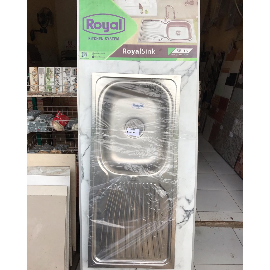 washtafel/tempat cuci piring - royal - 1 tabung - sb36