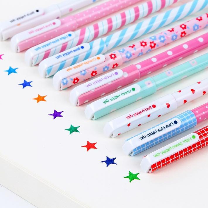 

[ORIGINAL] [THE UNIVERSE] Pulpen Warna 10in1 Pena cair Gel Pen Pulpen Warna Color Pen Set - ST018 produck vyralral