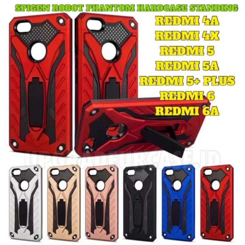 Case Phantom XIAOMI REDMI 4A 4X 5A 6 6A Case Phantom Style Robot Transformer Stabding Cover Case Hp