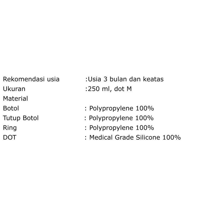 Baby Safe Milk Flow System Wide Neck ( 150ml dan 250ml )