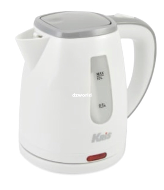 Kris Water Kettle 1L Teko Listrik Pemanas Air Cerek Listrik Kris Chef 1 Liter Warna Putih List Abu