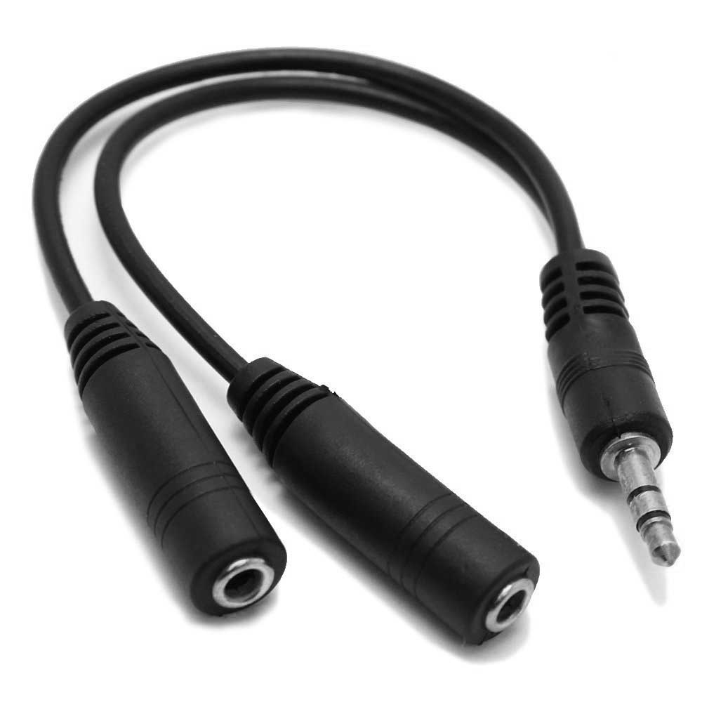 HiFi 3.5mm to 2 x 3.5mm Audio Splitter- Black