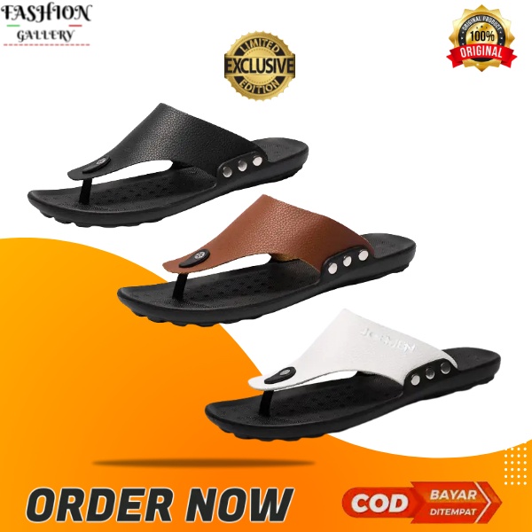 Sandal Sandal Pria kulit casual dewasa keren murah kekinian asli original 100% import  sandal pakalo