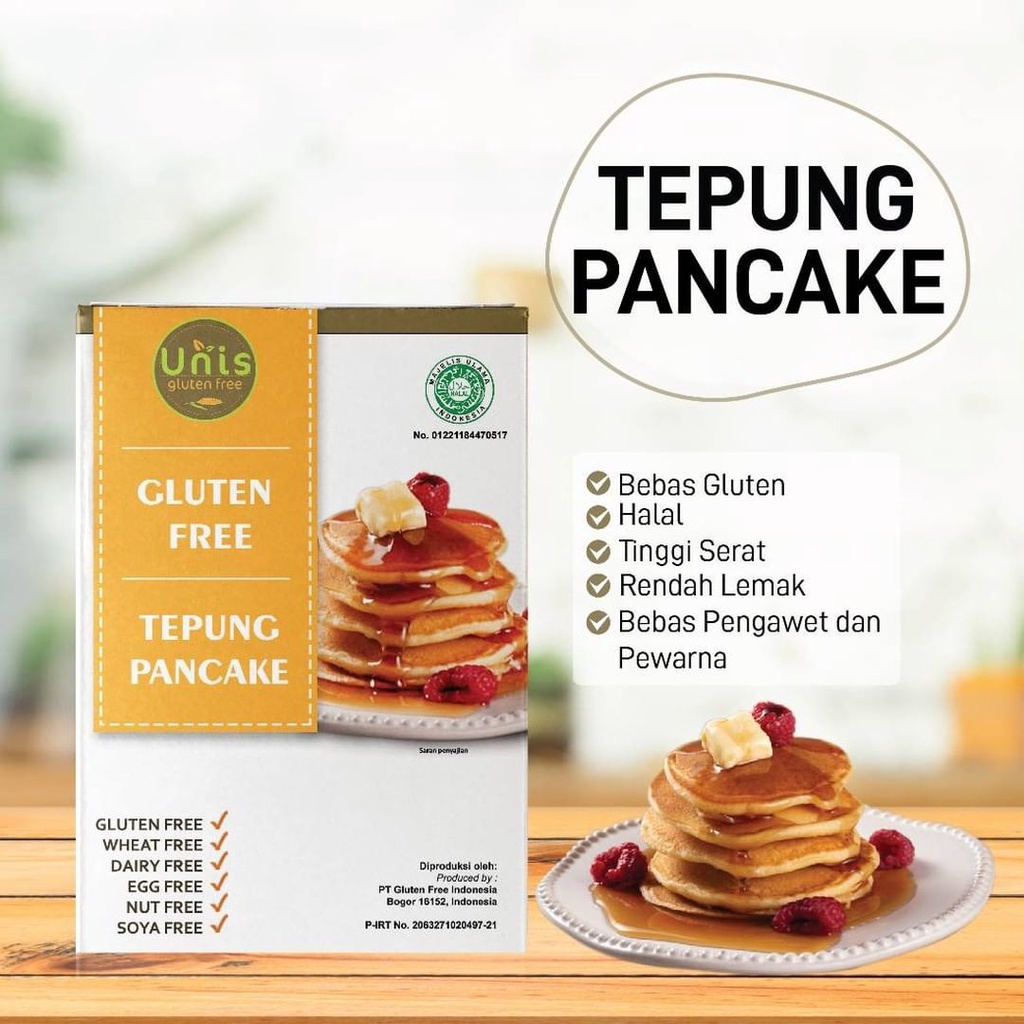 UNIS Gluten Free Tepung Pancake 500 g Halal