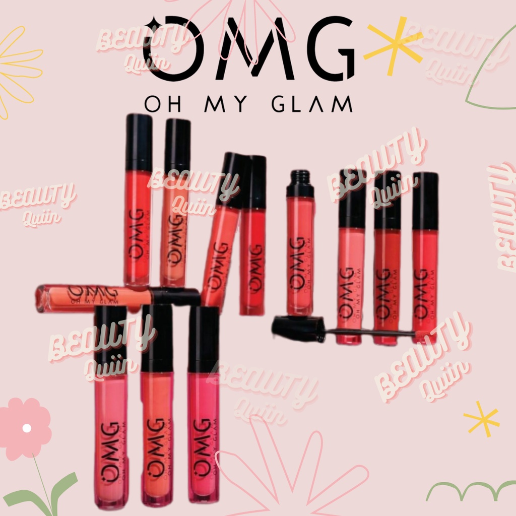 [ BEAUTY ] OMG Oh My Glam Matte Kiss Lip Cream 3.5g ( lipstick lipstik lipcream ) ✔️BPOM halal