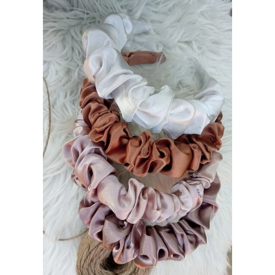 PAKET RESELLER BANDO KOREA SCRUNCHIE  ISI 12 PCS