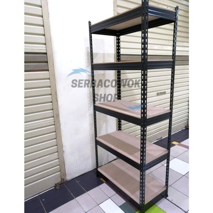 Siapkirim# Kenmaster Rak 5 Susun Besi Kapasitas 750 Kg Bebas Mur Baut Termurah