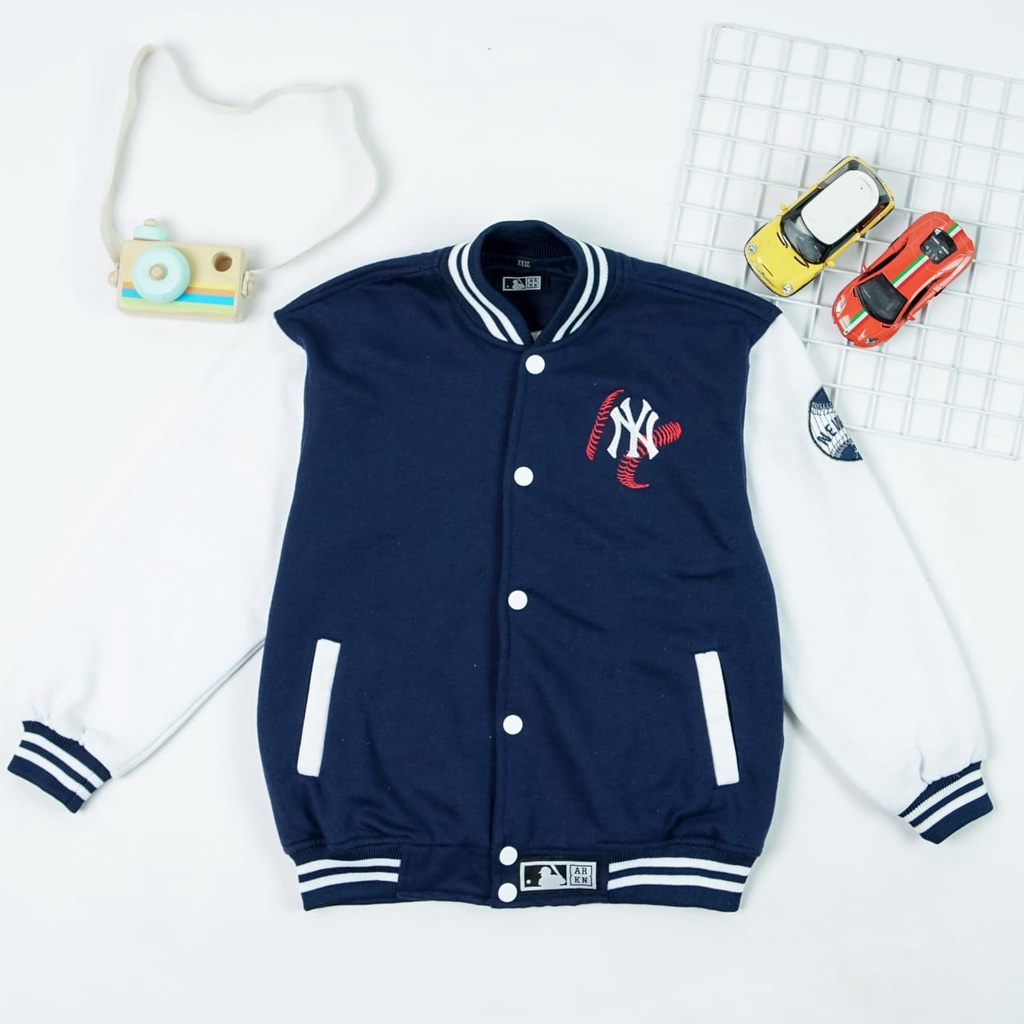 Jaket baseball Anak Laki Laki Perempuan Tebal Bordir Lucu