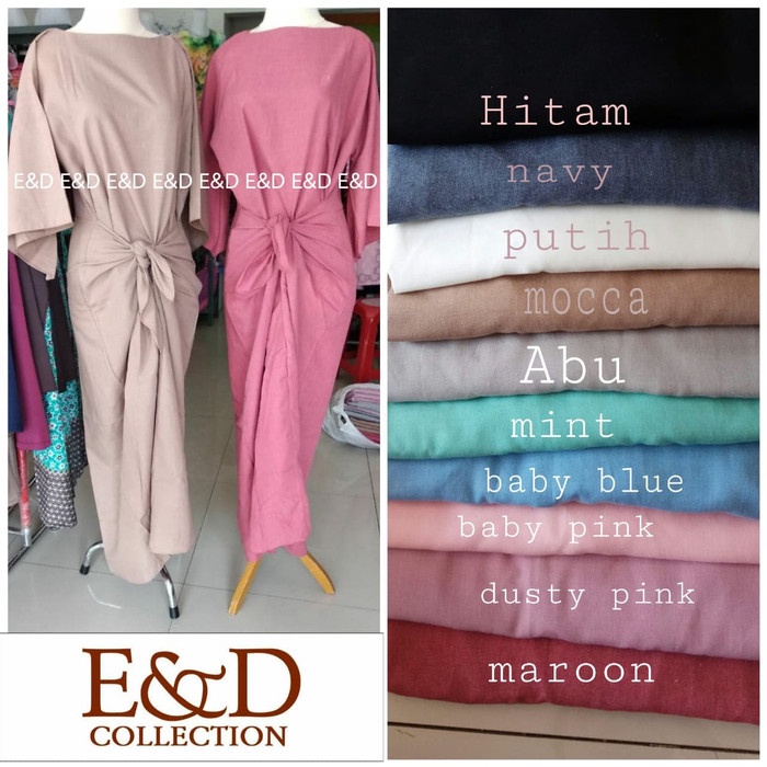 Special kaftan ikat - Biru Muda Free ongkir