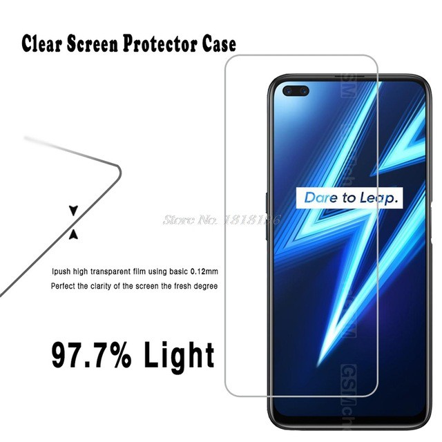 Tempered Glass Layar Clear Realme 6 , 6 Pro Screen guard + Antigores Tempered Glass Camera Back Lens