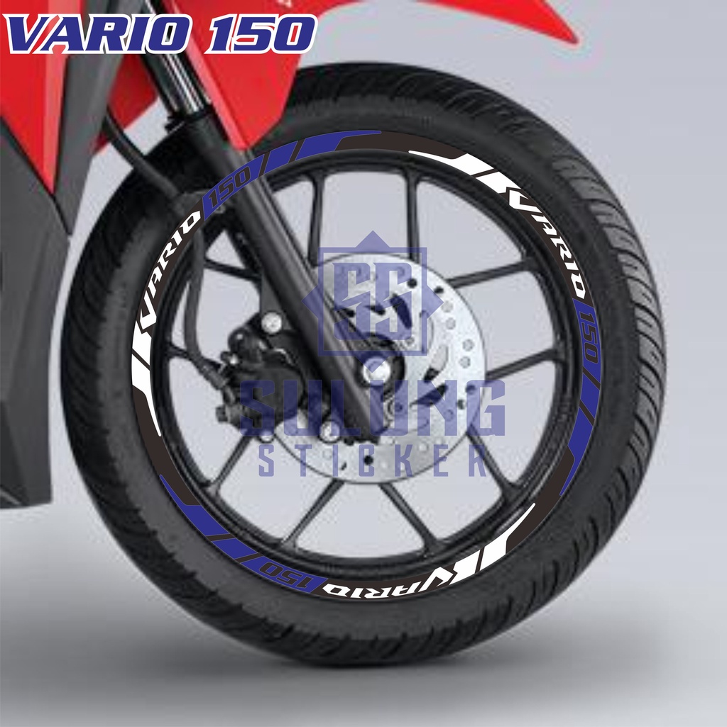 Stiker Lis Pelek Motor Honda Vario 150 Cutting Sticker Variasi Velg Keren Aksesoris Terbaru