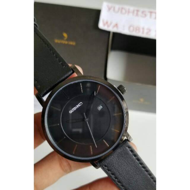 GUTEN INC Sincere 3.0 All Black Watch Jam Tangan Pria Original Resmi GUTEN INC