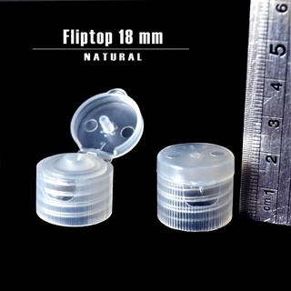 TUTUP FLIPTOP NECK 18 IMPORT - TUTUP BOTOL FLIPTOP N18 CLEAR HITAM PUTIH