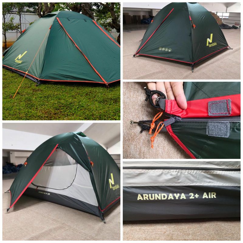 Tendaki Arundaya 2+ Air Tenda Camping Kapasitas 2 Orang Frame Aluminium Plus Footprint